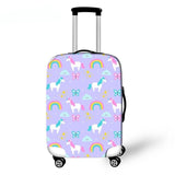 3D Unicorn Cover Travel Luggage