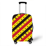 Geometric Pattern Cover Travel Luggage