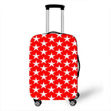 Geometric Pattern Cover Travel Luggage
