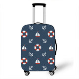 Geometric Pattern Cover Travel Luggage
