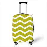 Geometric Pattern Cover Travel Luggage