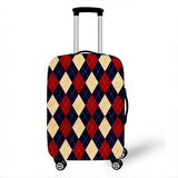 Geometric Pattern Cover Travel Luggage
