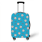 Geometric Pattern Cover Travel Luggage