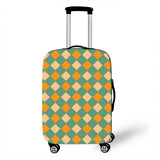 Geometric Pattern Cover Travel Luggage